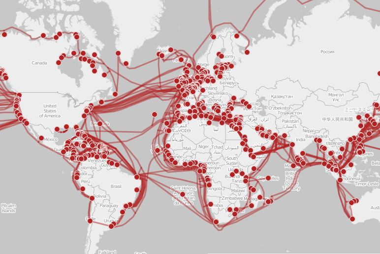 submarine cable map umap